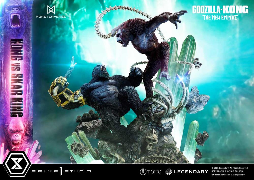 Godzilla x Kong: The New Empire Ultimate Diorama Masterline Kong vs. Skar King Statue Gallery Image 13