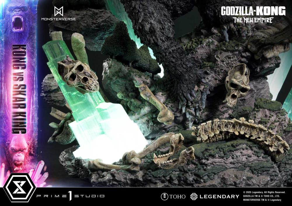 Godzilla x Kong: The New Empire Ultimate Diorama Masterline Kong vs. Skar King Statue Gallery Image 27