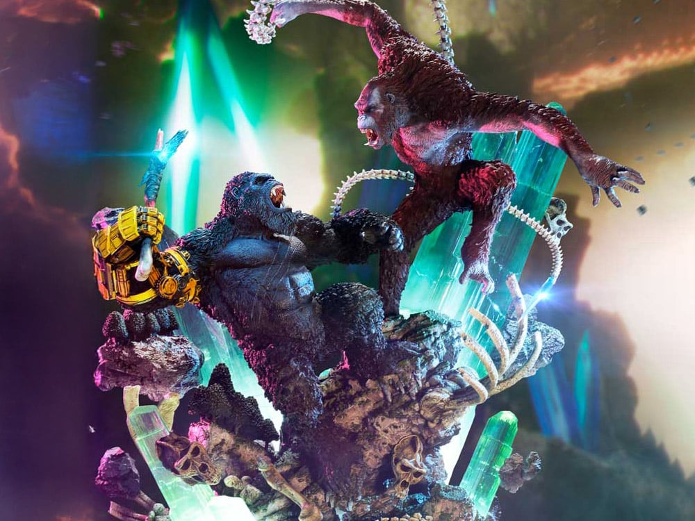 Godzilla x Kong: The New Empire Ultimate Diorama Masterline Kong vs. Skar King Statue Gallery Image 1