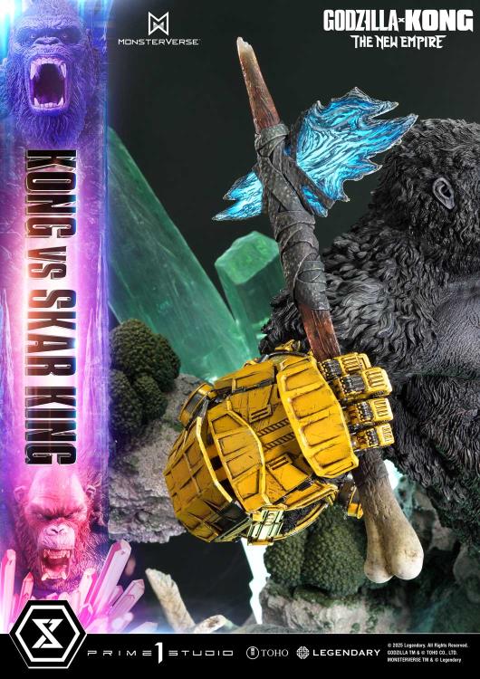 Godzilla x Kong: The New Empire Ultimate Diorama Masterline Kong vs. Skar King Statue Gallery Image 18