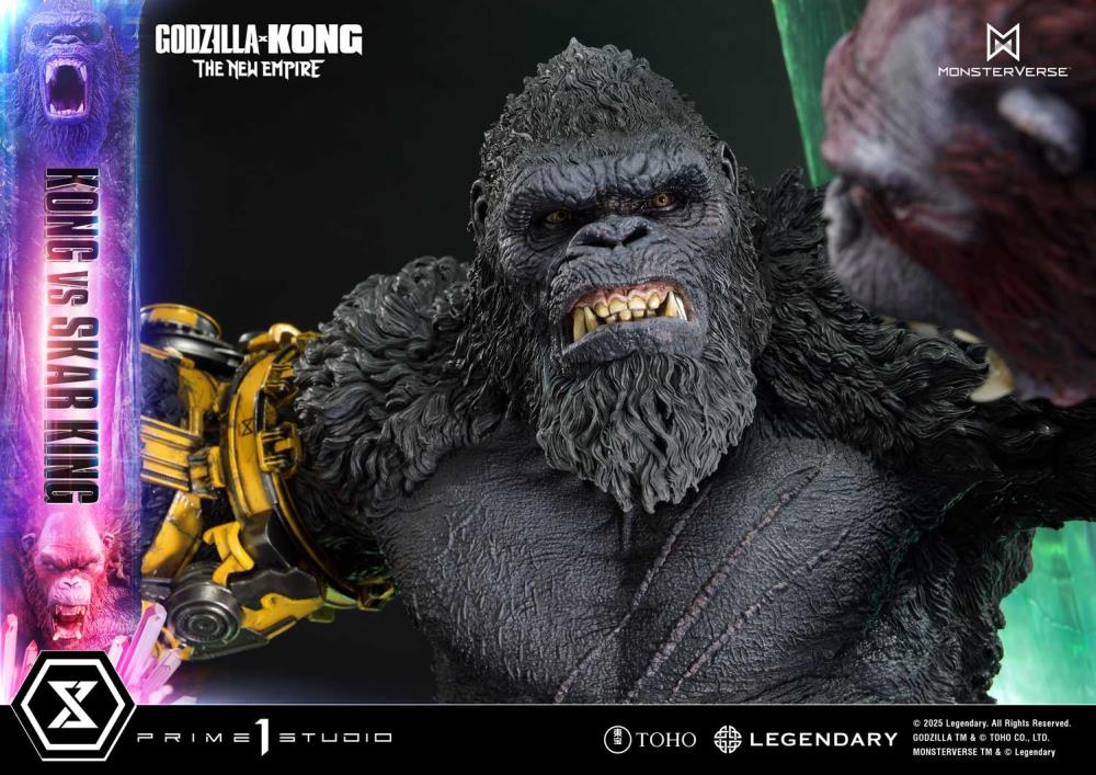 Godzilla x Kong: The New Empire Ultimate Diorama Masterline Kong vs. Skar King Statue Gallery Image 15