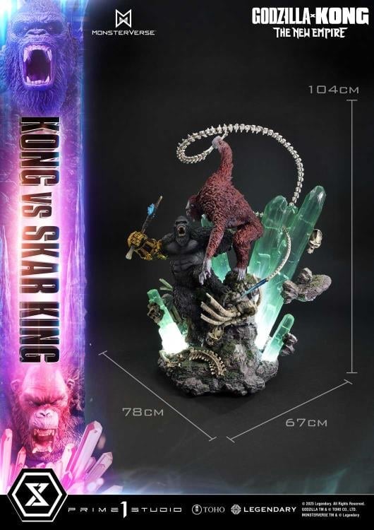 Godzilla x Kong: The New Empire Ultimate Diorama Masterline Kong vs. Skar King (Bonus Ver.) Statue Gallery Image 39