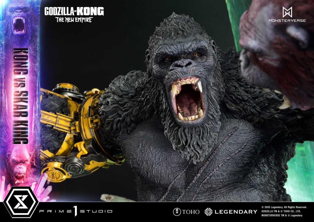 Godzilla x Kong: The New Empire Ultimate Diorama Masterline Kong vs. Skar King (Bonus Ver.) Statue Gallery Image 27