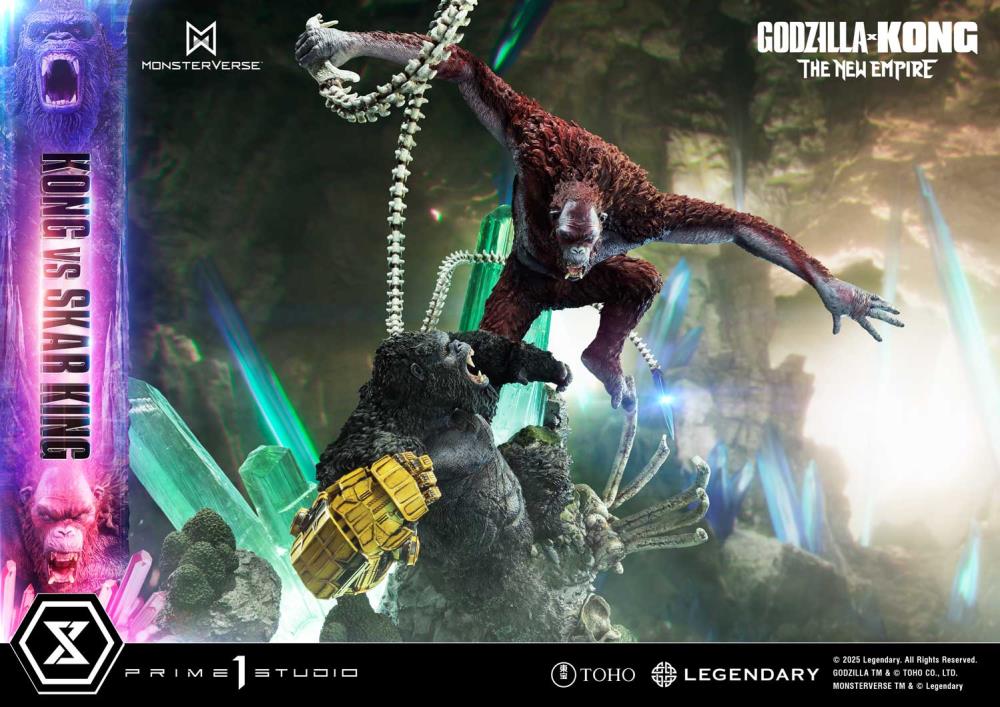 Godzilla x Kong: The New Empire Ultimate Diorama Masterline Kong vs. Skar King (Bonus Ver.) Statue Gallery Image 23