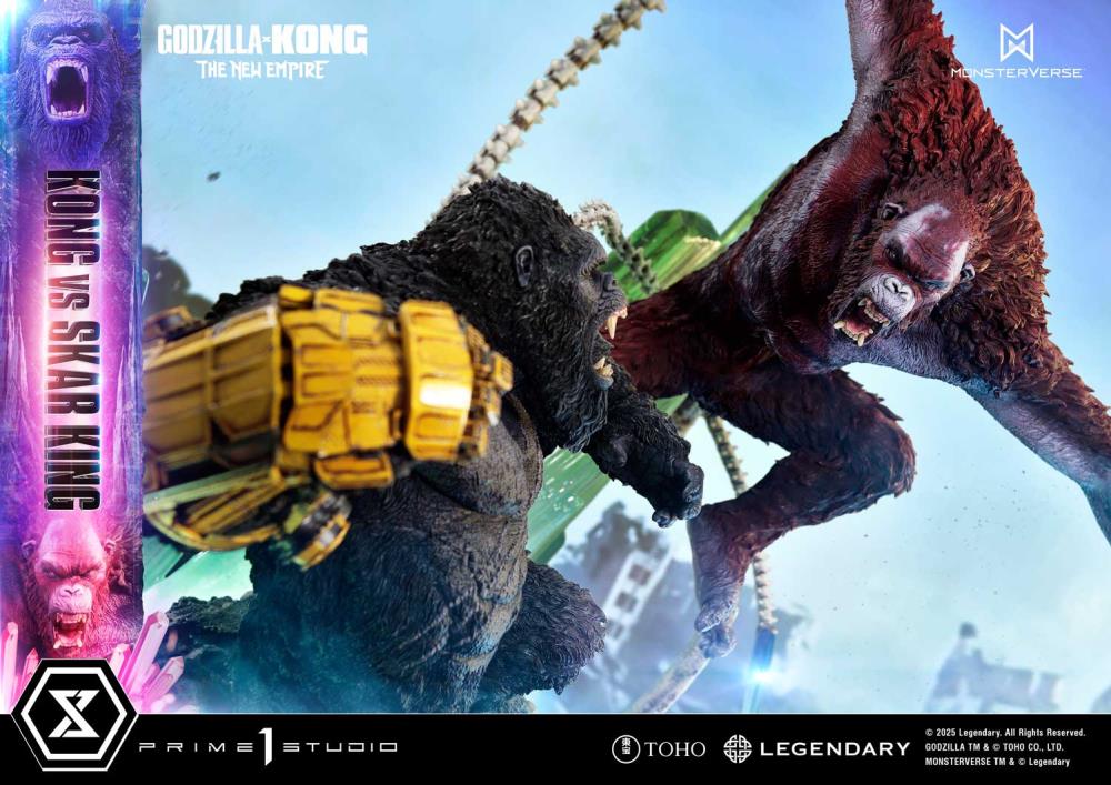 Godzilla x Kong: The New Empire Ultimate Diorama Masterline Kong vs. Skar King (Bonus Ver.) Statue Gallery Image 24