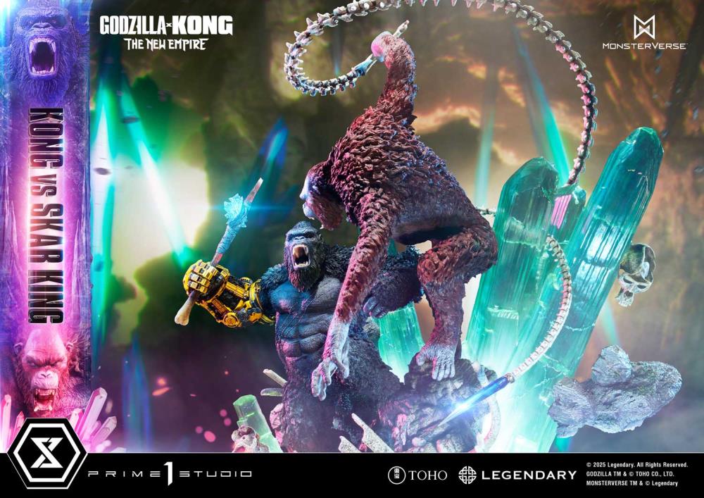 Godzilla x Kong: The New Empire Ultimate Diorama Masterline Kong vs. Skar King (Bonus Ver.) Statue Gallery Image 25