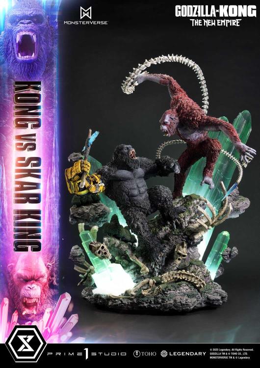 Godzilla x Kong: The New Empire Ultimate Diorama Masterline Kong vs. Skar King (Bonus Ver.) Statue Gallery Image 8