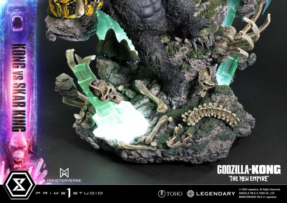Godzilla x Kong: The New Empire Ultimate Diorama Masterline Kong vs. Skar King (Bonus Ver.) Statue Gallery Image 33