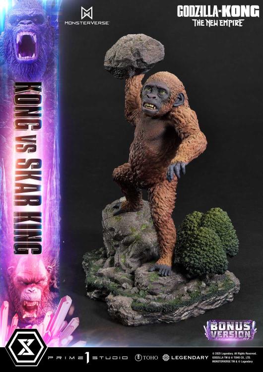 Godzilla x Kong: The New Empire Ultimate Diorama Masterline Kong vs. Skar King (Bonus Ver.) Statue Gallery Image 14