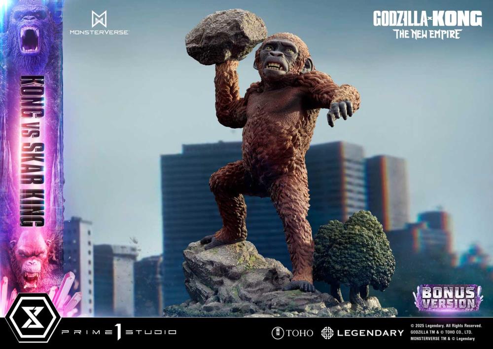 Godzilla x Kong: The New Empire Ultimate Diorama Masterline Kong vs. Skar King (Bonus Ver.) Statue Gallery Image 12