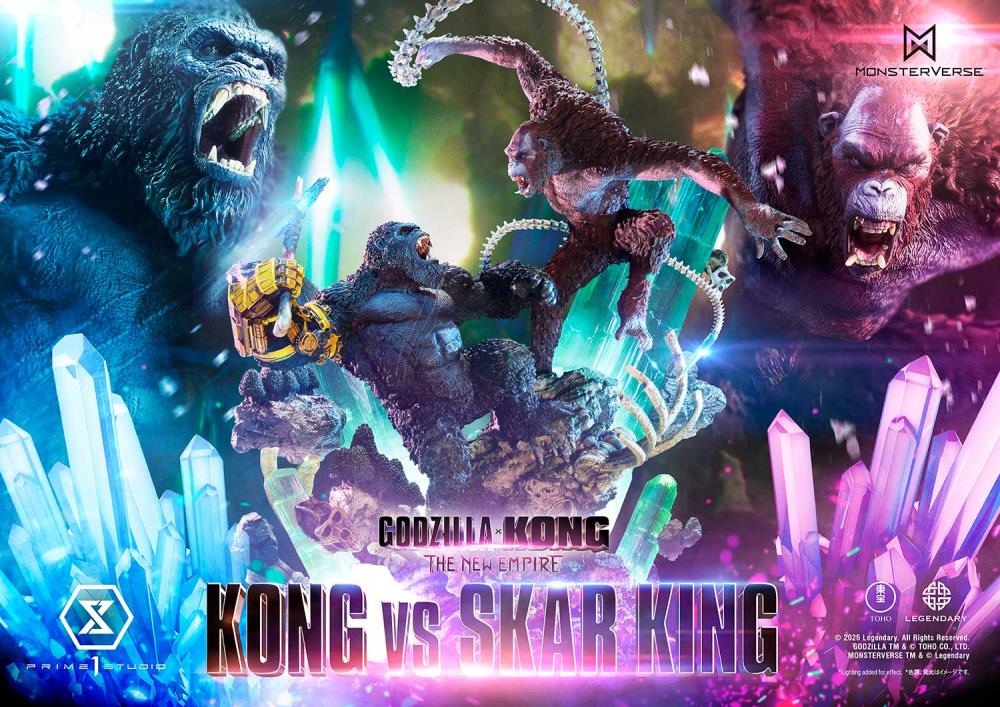 Godzilla x Kong: The New Empire Ultimate Diorama Masterline Kong vs. Skar King (Bonus Ver.) Statue Gallery Image 3