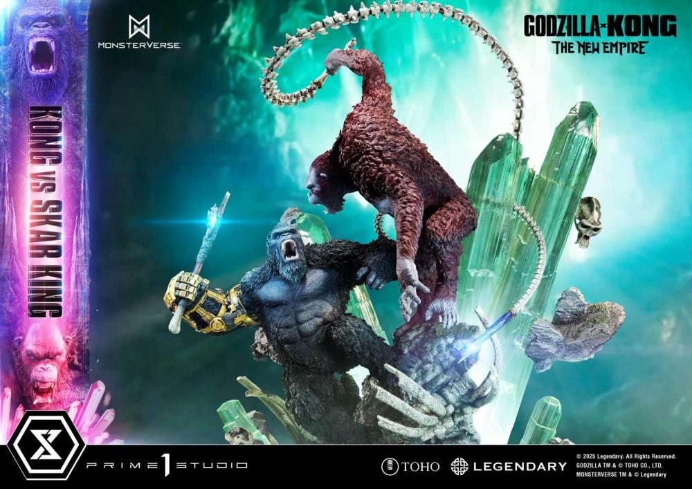 Godzilla x Kong: The New Empire Ultimate Diorama Masterline Kong vs. Skar King (Bonus Ver.) Statue Gallery Image 22