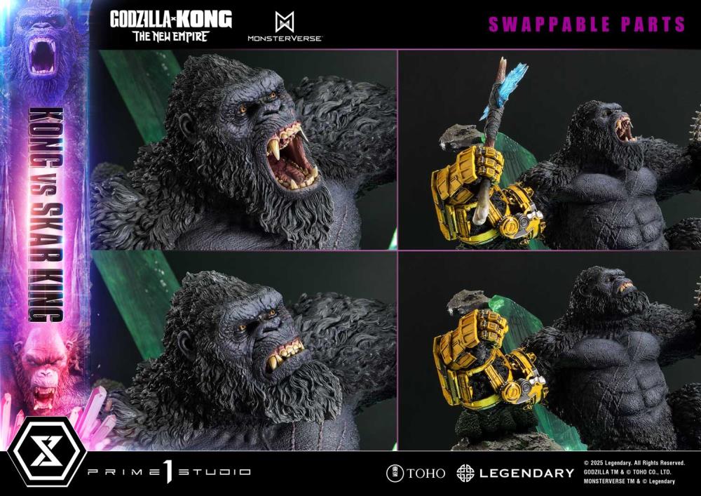 Godzilla x Kong: The New Empire Ultimate Diorama Masterline Kong vs. Skar King (Bonus Ver.) Statue Gallery Image 37