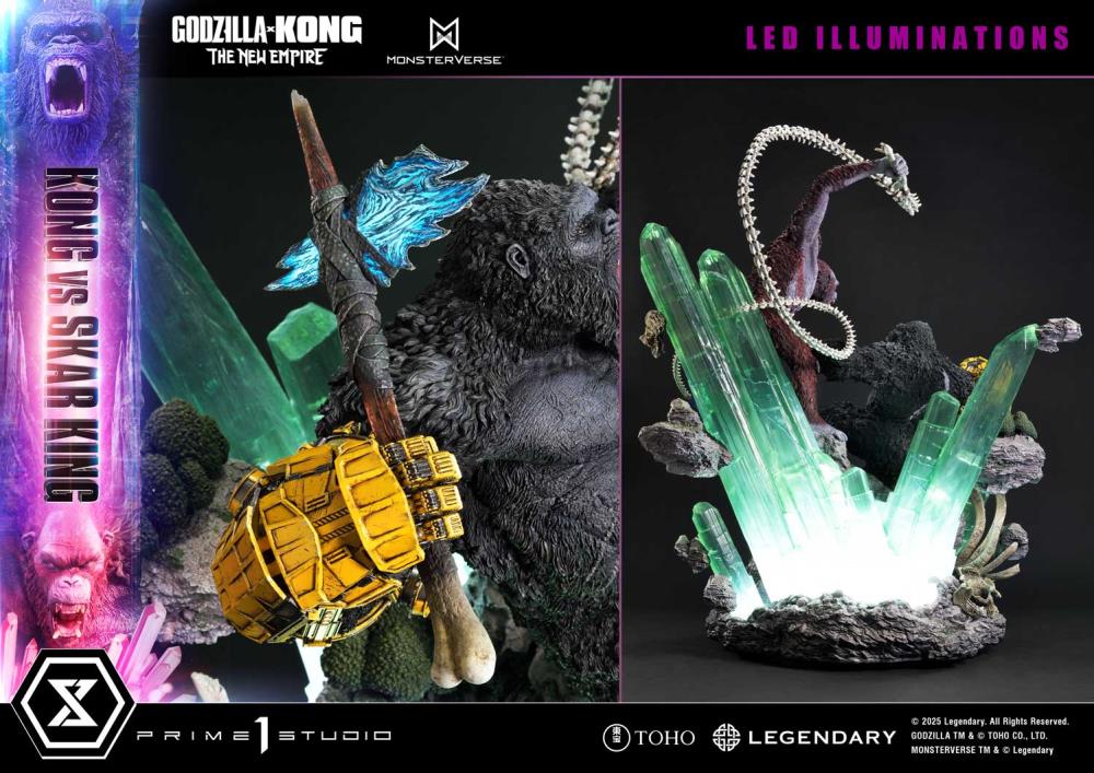 Godzilla x Kong: The New Empire Ultimate Diorama Masterline Kong vs. Skar King (Bonus Ver.) Statue Gallery Image 36