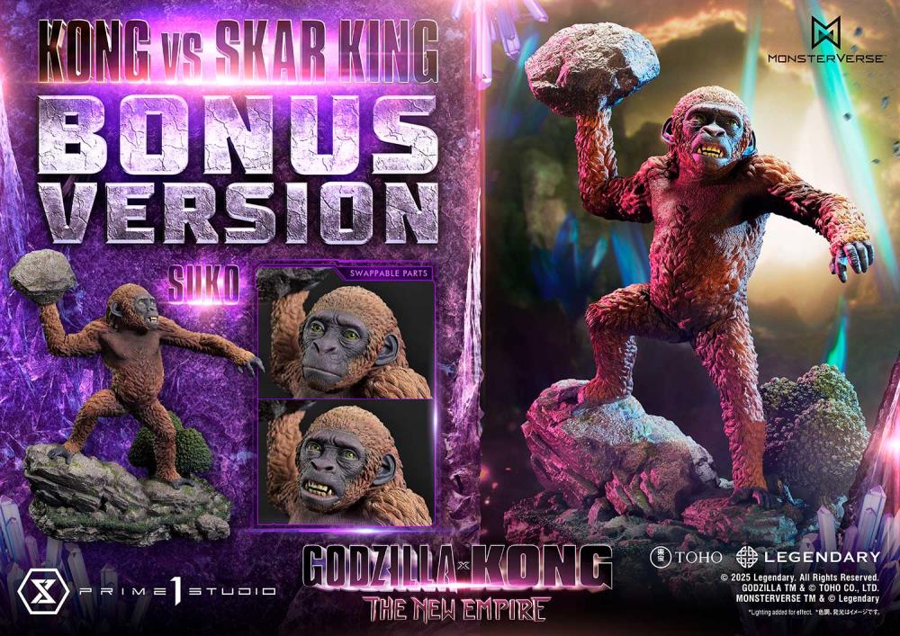 Godzilla x Kong: The New Empire Ultimate Diorama Masterline Kong vs. Skar King (Bonus Ver.) Statue Gallery Image 4
