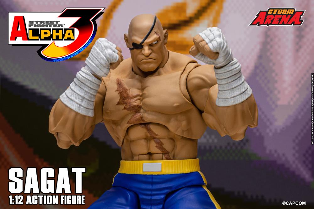 Street Fighter Alpha 3 Storm Arena Sagat 1/12 Scale Action Figure Gallery Image 26