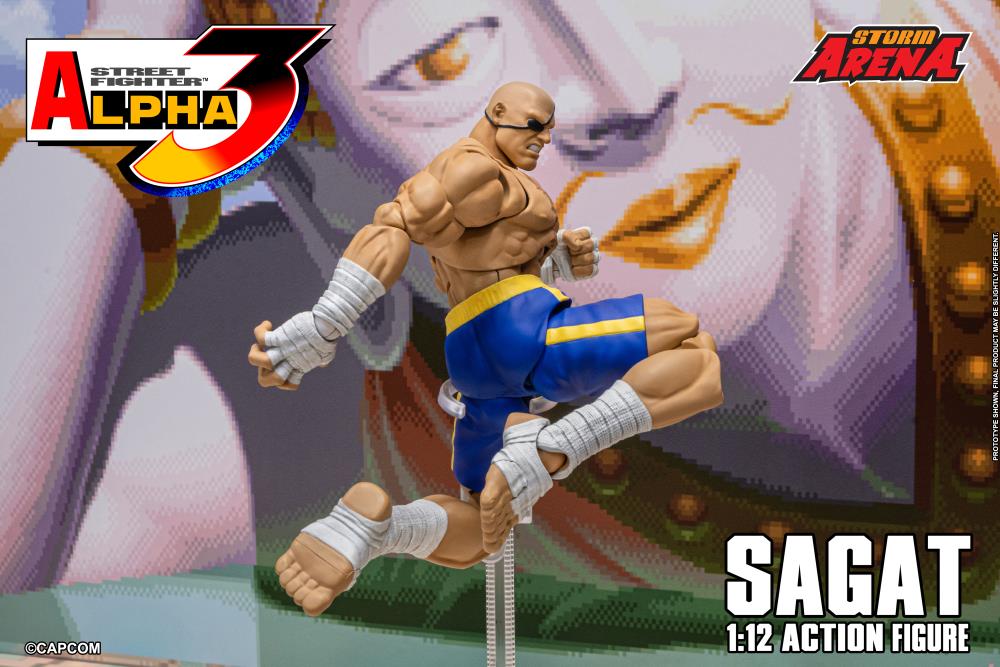 Street Fighter Alpha 3 Storm Arena Sagat 1/12 Scale Action Figure Gallery Image 15