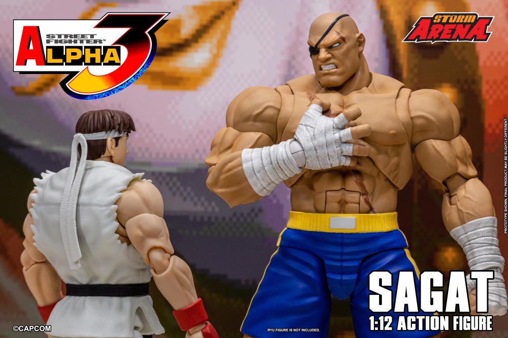 Street Fighter Alpha 3 Storm Arena Sagat 1/12 Scale Action Figure