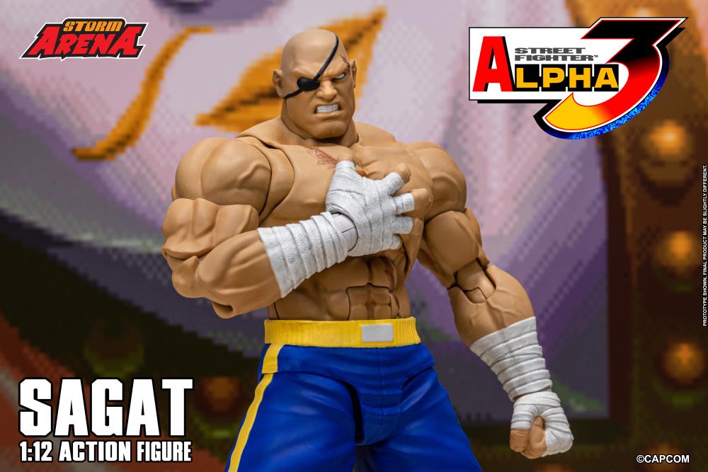 Street Fighter Alpha 3 Storm Arena Sagat 1/12 Scale Action Figure Gallery Image 24