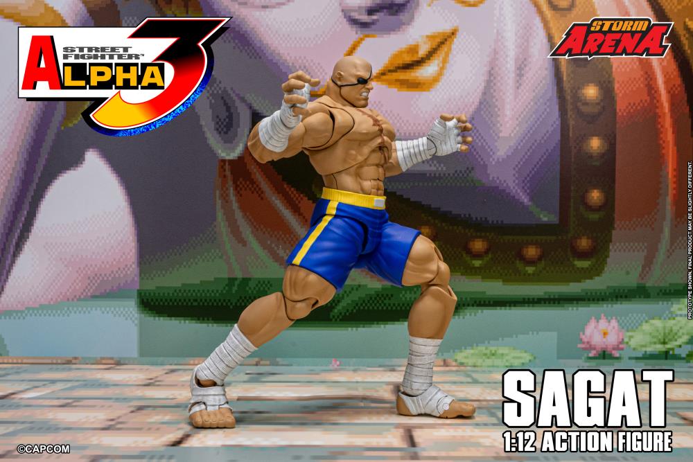 Street Fighter Alpha 3 Storm Arena Sagat 1/12 Scale Action Figure Gallery Image 16