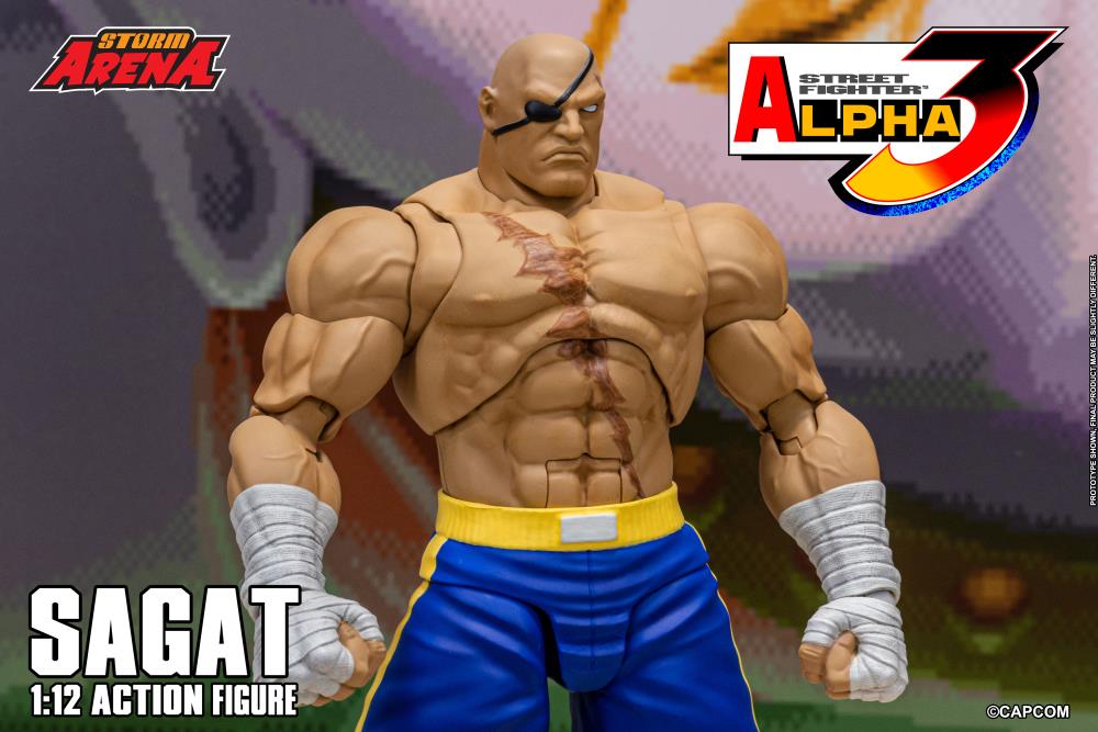 Street Fighter Alpha 3 Storm Arena Sagat 1/12 Scale Action Figure