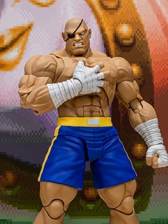 Street Fighter Alpha 3 Storm Arena Sagat 1/12 Scale Action Figure Gallery Image 2