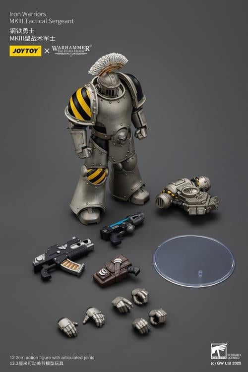 Warhammer: The Horus Heresy Iron Warriors MKIII Tactical Sergeant 1/18 Scale Action Figure Gallery Image 9
