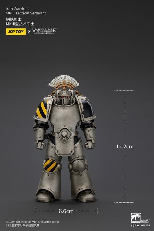 Warhammer: The Horus Heresy Iron Warriors MKIII Tactical Sergeant 1/18 Scale Action Figure Gallery Image 8