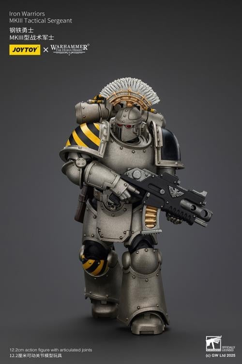 Warhammer: The Horus Heresy Iron Warriors MKIII Tactical Sergeant 1/18 Scale Action Figure Gallery Image 6