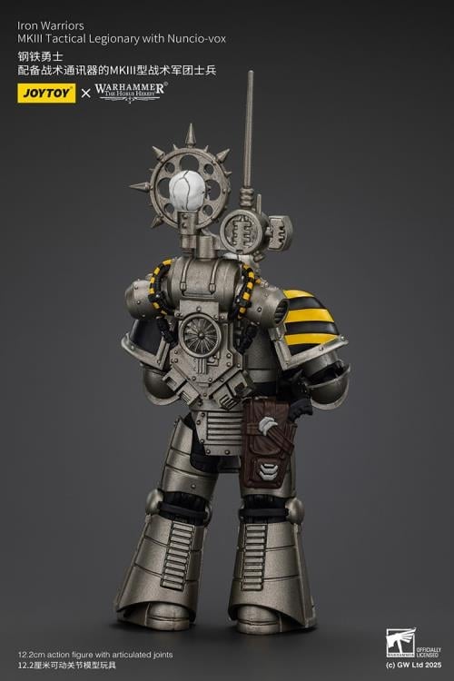 Warhammer: The Horus Heresy Iron Warriors MKIII Tactical Legionary with Nuncio-vox 1/18 Scale Action Figure Gallery Image 4