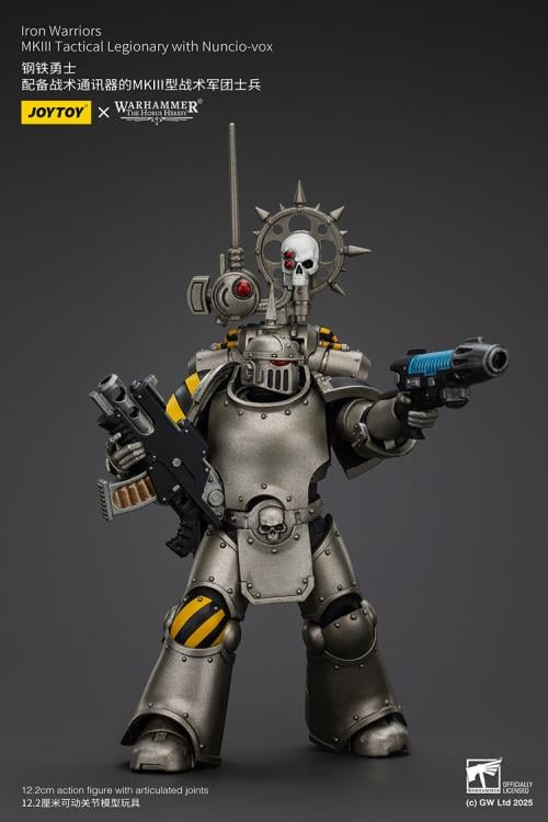 Warhammer: The Horus Heresy Iron Warriors MKIII Tactical Legionary with Nuncio-vox 1/18 Scale Action Figure Gallery Image 8