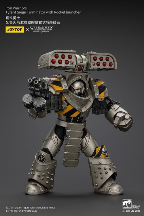 Warhammer: The Horus Heresy Iron Warriors Tyrant Siege Terminator with Rocket Launcher 1/18 Scale Action Figure Gallery Image 7