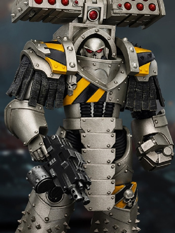 Warhammer: The Horus Heresy Iron Warriors Tyrant Siege Terminator with Rocket Launcher 1/18 Scale Action Figure Gallery Image 2