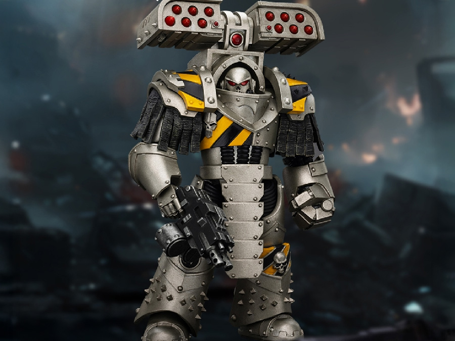Warhammer: The Horus Heresy Iron Warriors Tyrant Siege Terminator with Rocket Launcher 1/18 Scale Action Figure Gallery Image 1