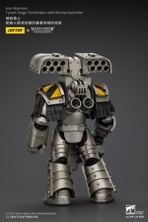 Warhammer: The Horus Heresy Iron Warriors Tyrant Siege Terminator with Rocket Launcher 1/18 Scale Action Figure Gallery Image 5