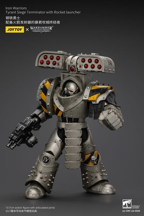 Warhammer: The Horus Heresy Iron Warriors Tyrant Siege Terminator with Rocket Launcher 1/18 Scale Action Figure Gallery Image 6