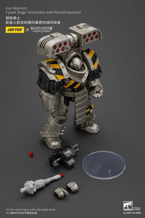 Warhammer: The Horus Heresy Iron Warriors Tyrant Siege Terminator with Rocket Launcher 1/18 Scale Action Figure Gallery Image 10