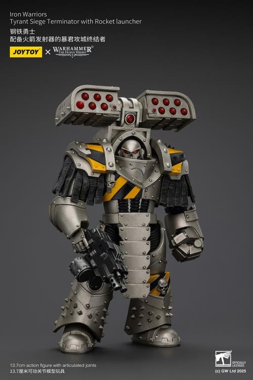 Warhammer: The Horus Heresy Iron Warriors Tyrant Siege Terminator with Rocket Launcher 1/18 Scale Action Figure Gallery Image 4