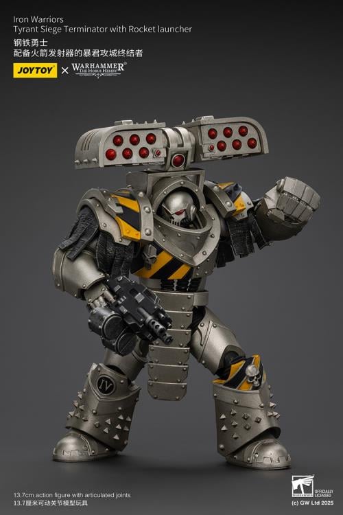 Warhammer: The Horus Heresy Iron Warriors Tyrant Siege Terminator with Rocket Launcher 1/18 Scale Action Figure Gallery Image 8