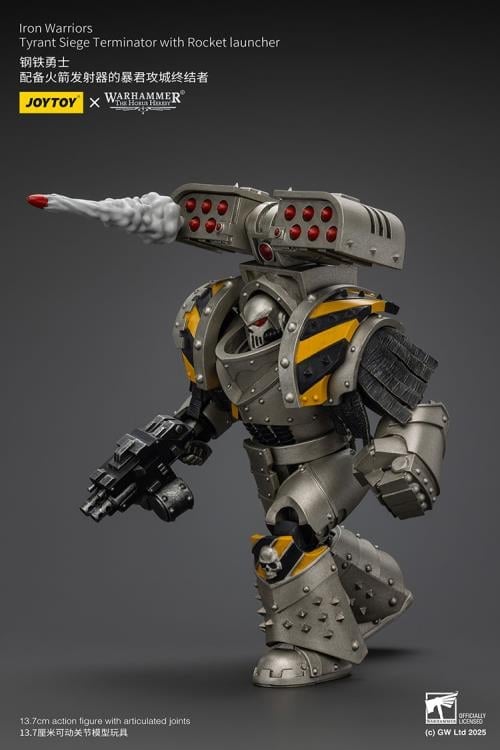 Warhammer: The Horus Heresy Iron Warriors Tyrant Siege Terminator with Rocket Launcher 1/18 Scale Action Figure Gallery Image 9