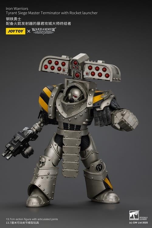 Warhammer: The Horus Heresy Iron Warriors Tyrant Siege Master Terminator with Rocket Launcher 1/18 Scale Action Figure Gallery Image 7