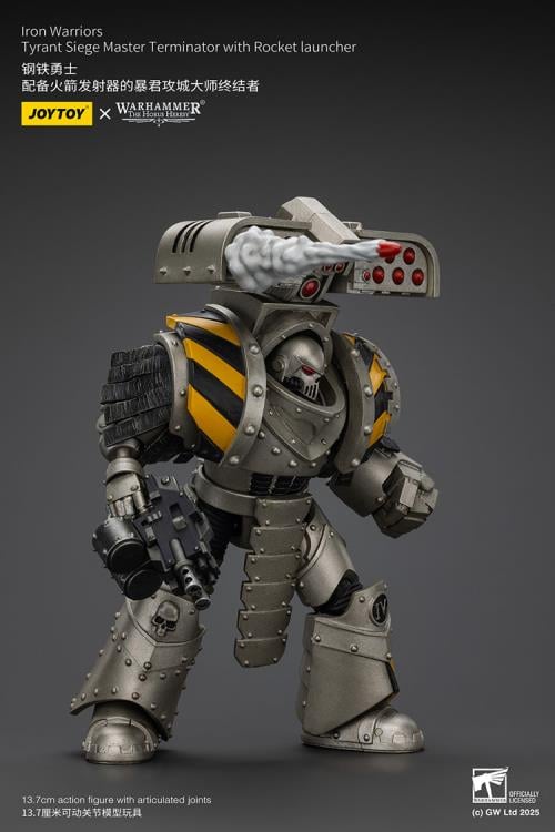Warhammer: The Horus Heresy Iron Warriors Tyrant Siege Master Terminator with Rocket Launcher 1/18 Scale Action Figure Gallery Image 9