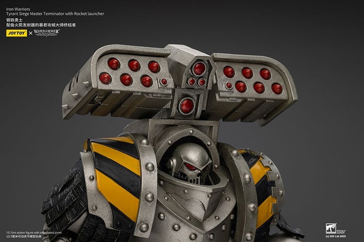 Warhammer: The Horus Heresy Iron Warriors Tyrant Siege Master Terminator with Rocket Launcher 1/18 Scale Action Figure Gallery Image 11