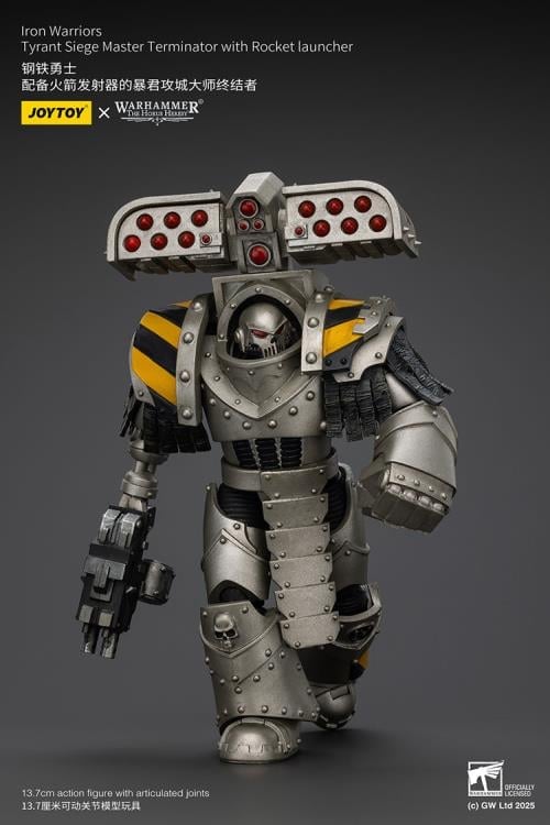 Warhammer: The Horus Heresy Iron Warriors Tyrant Siege Master Terminator with Rocket Launcher 1/18 Scale Action Figure Gallery Image 5
