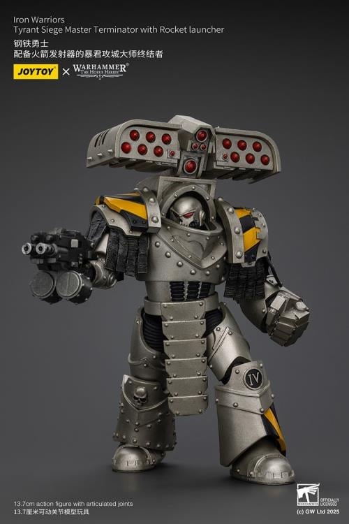 Warhammer: The Horus Heresy Iron Warriors Tyrant Siege Master Terminator with Rocket Launcher 1/18 Scale Action Figure Gallery Image 8