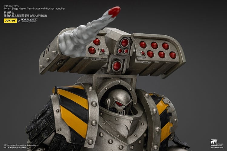 Warhammer: The Horus Heresy Iron Warriors Tyrant Siege Master Terminator with Rocket Launcher 1/18 Scale Action Figure Gallery Image 10