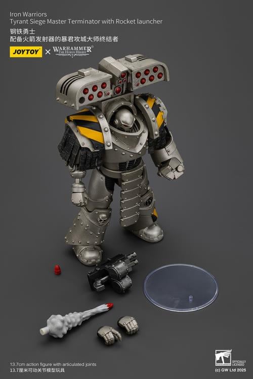 Warhammer: The Horus Heresy Iron Warriors Tyrant Siege Master Terminator with Rocket Launcher 1/18 Scale Action Figure Gallery Image 12