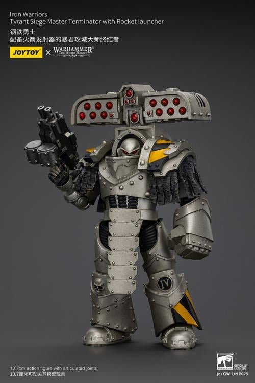 Warhammer: The Horus Heresy Iron Warriors Tyrant Siege Master Terminator with Rocket Launcher 1/18 Scale Action Figure Gallery Image 4