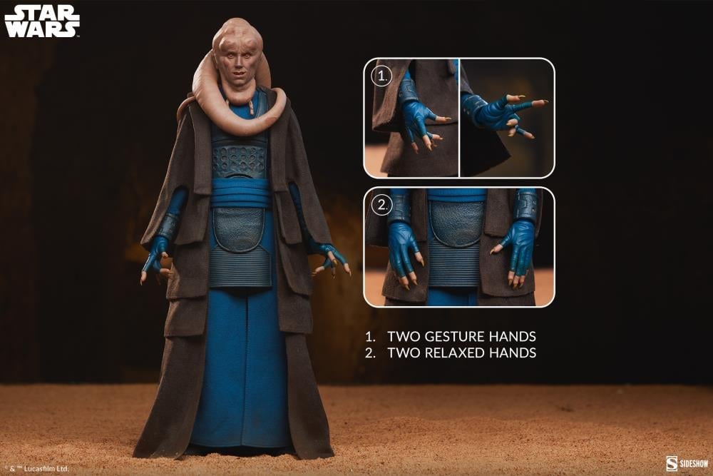 Star Wars: Return of the Jedi Scum & Villainy Bib Fortuna 1/6 Scale Figure Gallery Image 9