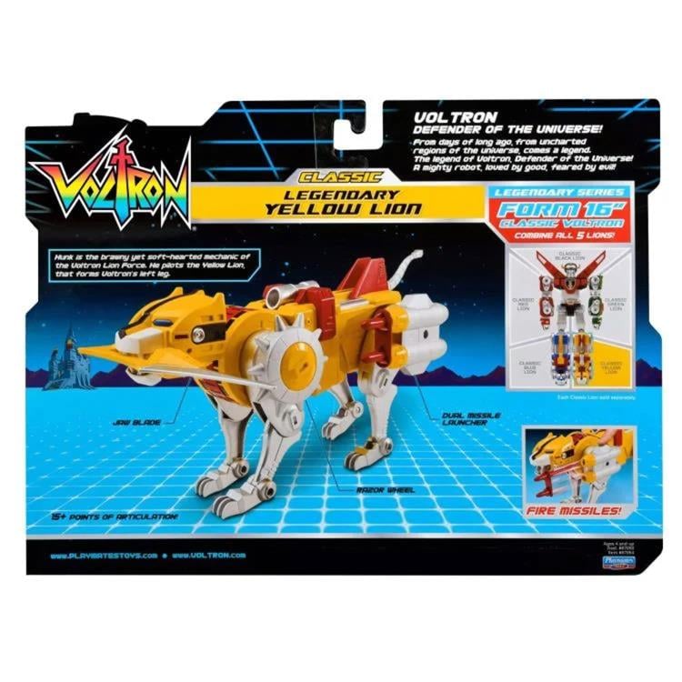 Voltron: Defender of the Universe 40th Anniversary Classic Yellow Lion Action Figure Gallery Image 8